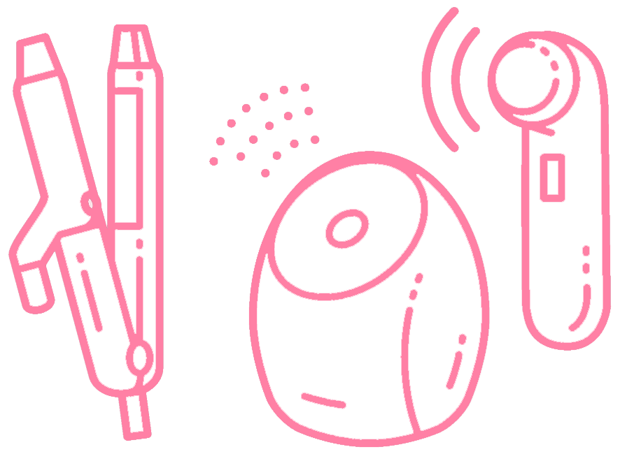 最新の美顔器を完備
